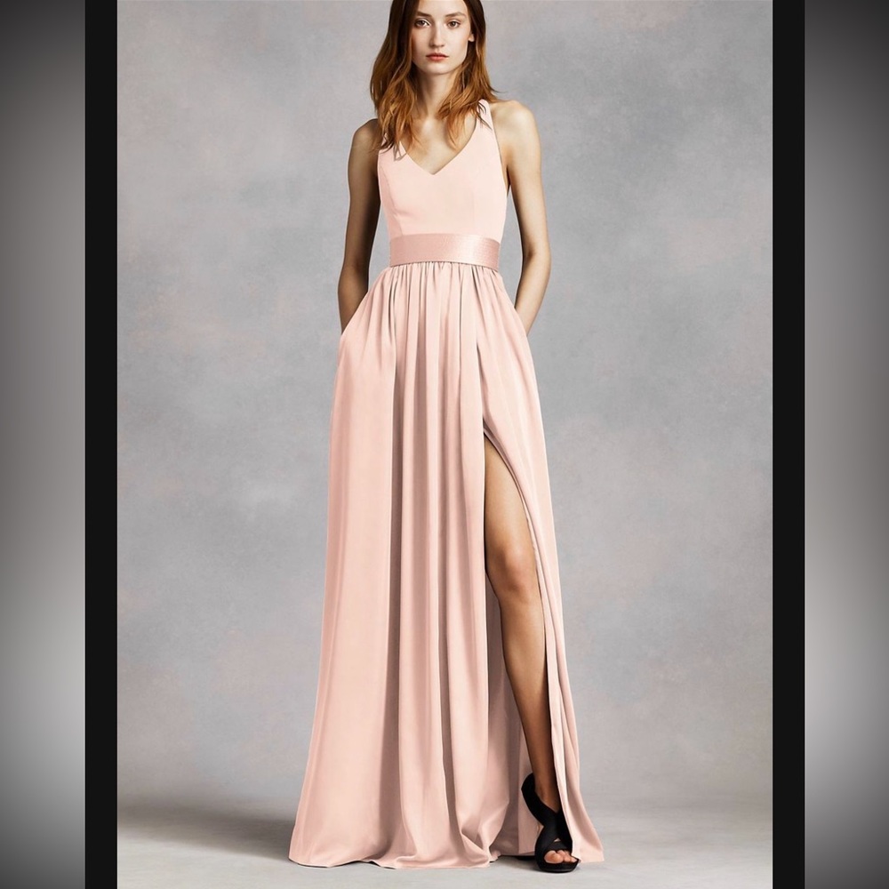 Vera Wang blush bridesmaid dress size 2